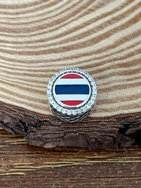 Pandora Thailand Flag Bead Charm S925 Silver Charm
